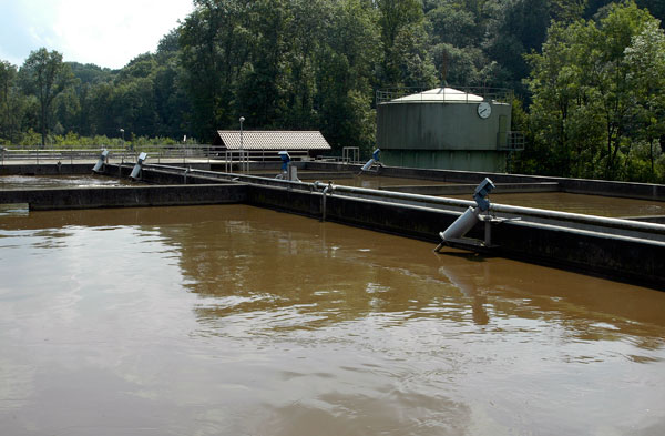 Das Abwasser durchläuft bei der bioaktiven Klärung verschiedene Becken.