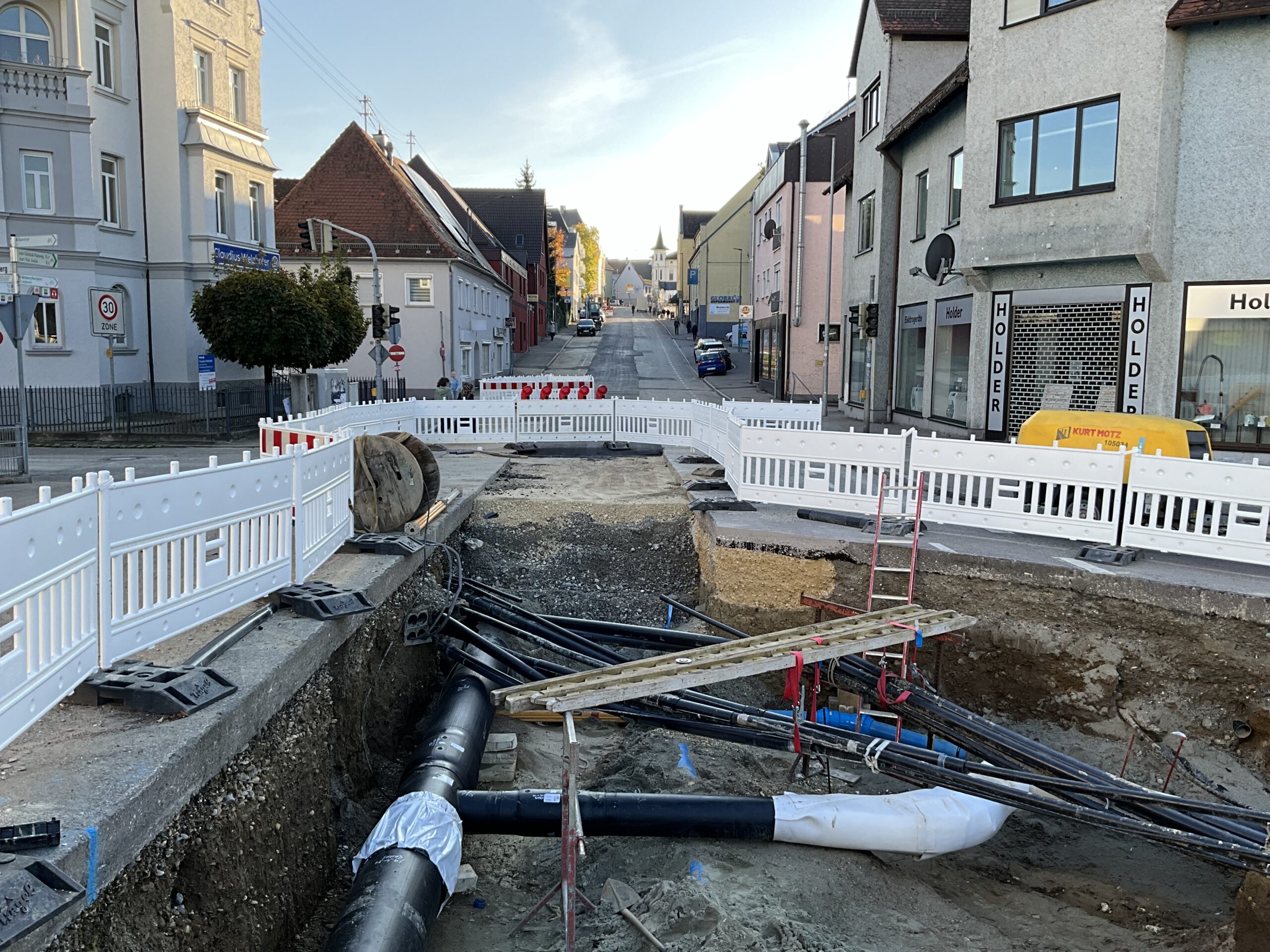 Leitungsbau: Bald startet der fünfte Bauabschnitt im Bereich der Dillinger Straße